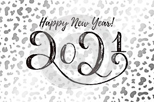 Happy New Year 2021 template card