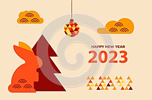 Happy new year 2023 chinese card