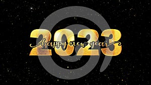 Happy New Year 2023 Christmas and New Year holidays background, winter season.