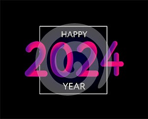 Happy new year 2023 future metaverse neon text neon with metal effect, numbers and futurism lines. Vector greeting card