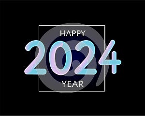 Happy new year 2023 future metaverse neon text neon with metal effect, numbers and futurism lines. Vector greeting card