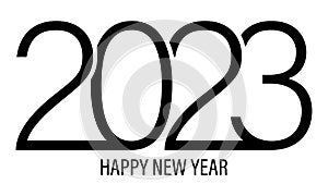 Happy New Year 2023 text design