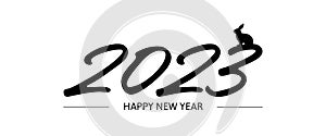 Happy New Year 2023 text design.