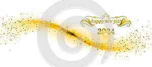 happy new year 2024 greeting card