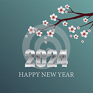 Happy New Year 2024 is the joyous celebration