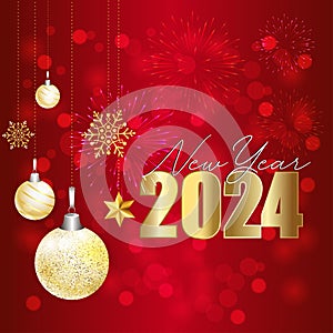 Happy New Year 2024 is the joyous celebration