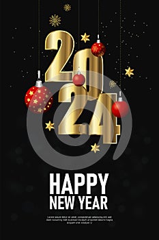 Happy New Year 2024 is the joyous celebration