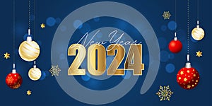 Happy New Year 2024 is the joyous celebration