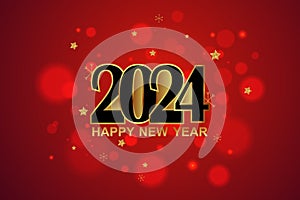 Happy New Year 2024 wishes seasonal greeting background