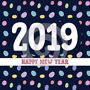 Happy new year 2019 background photo