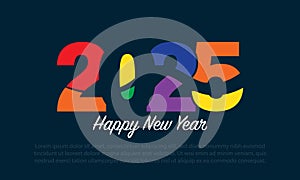 2025 Happy New Year Background Design