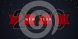 2020 Happy New Year Background for your Seasonal Flyers and Greetings Card or Christmas themed invitations. Happy New