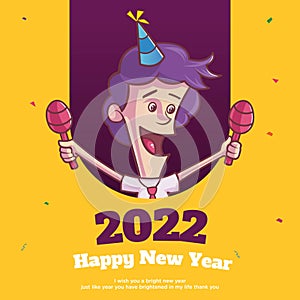 Happy new year banner design