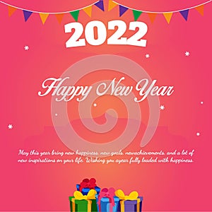 Happy new year banner design