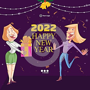 Happy new year banner design