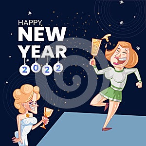 Happy new year banner design