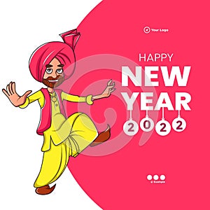 Happy new year banner design