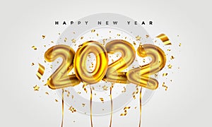 Happy New Year 2022 banner