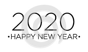 Happy new year card for 2020 year