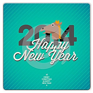 Happy New Year card, 2014