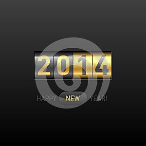 Happy New Year 2014 card