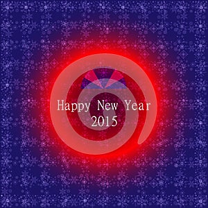 Happy new year 2015 card vector background