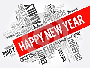 Happy New Year celebration greeting