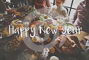 Happy New Year 2017 Celebration Greeting Concept