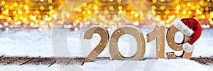 2019 happy new year christmas greeting card number symbol letter