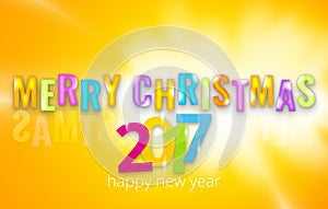 2017 happy new year 3D background photo