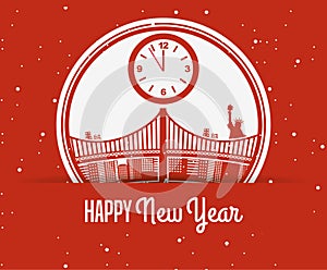 Happy new year design