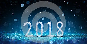 2018 - Happy New Year With Diamond Numbers