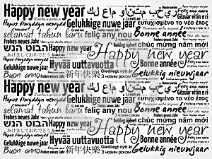 Happy New Year in different languages