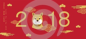 Happy new year, Dog 2018, Chinese new year greetings, Year of th
