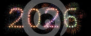 happy new year 2026 firework AI generated