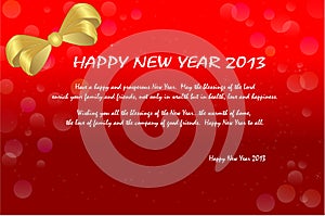 Happy New year gift card