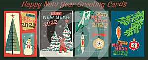 Happy New Year Greeting Card 2022