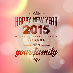 Happy New Year Greetings Vector Design