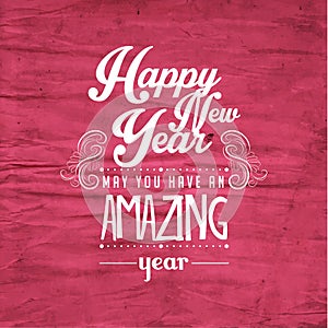 Happy New Year Greetings Vector Design