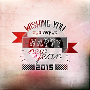 Happy New Year Greetings Vector Design