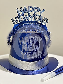 Happy New Year hat with party favors