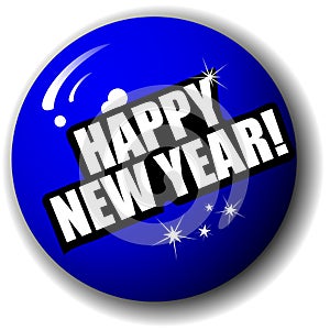 Happy New Year High Quality 3-D Sphere Vector