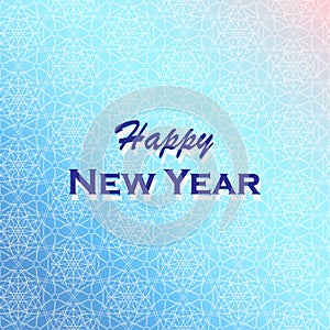 Happy New Year. Holiday Vector Illustration. Winter background
