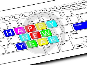 Happy New Year Keyboard