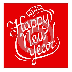 Happy New Year lettering