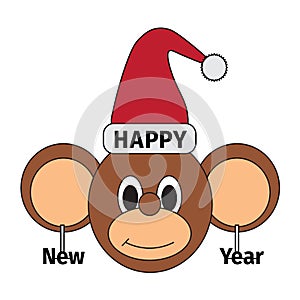 Happy new year monkey