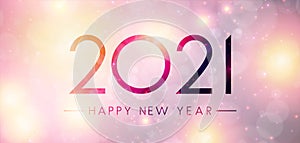 2021 happy new year sign on misted glass