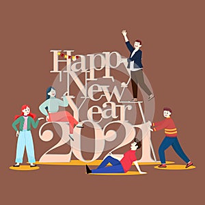 Happy New year,  2021, sky, wallpaper ,celebration idea