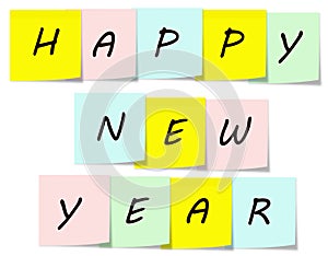 Happy New Year Sticky Notes