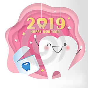 Happy new year with teeth